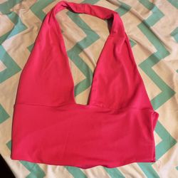 Small V Neck Crop Top Halter