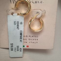 18 Karat Gold Plated Sterling Silver Made In Italy 