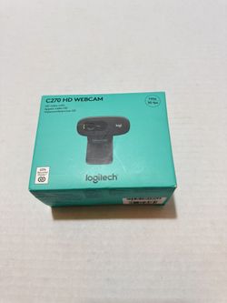 Logitech C270 HD Webcam, 720p, Widescreen HD Video Calling, Light Correction, Noise-Reducing Mic, Works with Zoom, Nintendo Switch 2’s new GameChat mo
