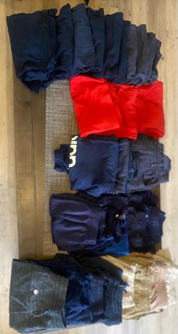 Lot of School of School Uniform Clothes