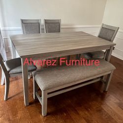 Dining Table Set With Bench 