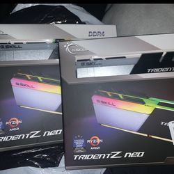 G.Skill Trident Z Neo Series RGB 32GB (4x 8GB) DDR4-3600 PC4-28800 CL16 Dual Channel Memory Kit F4-3600C16D-32GTZNC - Black