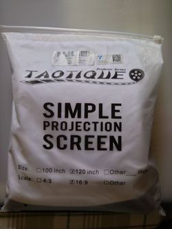 120 Inch 16:9 Ratio Simple Projector Screen