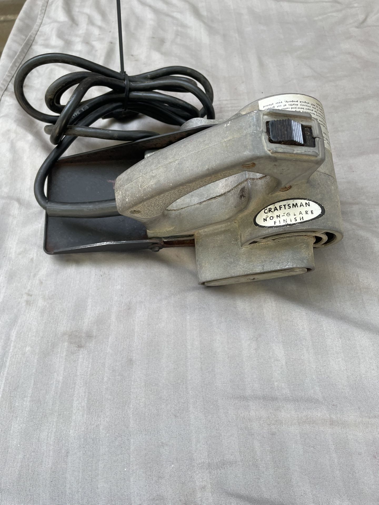 VINTAGE CRAFTSMAN INDUSTRIAL POWER I PLANER-Model 315.250-120V/3.5 AMPS—Healthy 6’ Cord