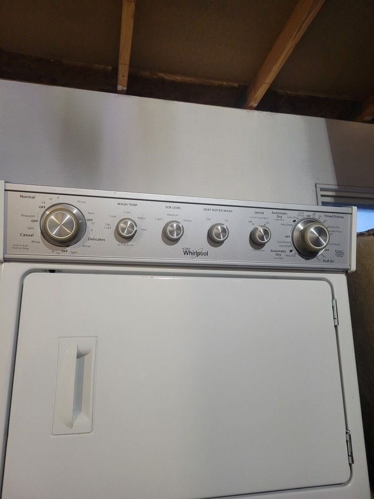 Model:
WET4027EW
2.3 cu.ft Electric Stacked Laundry Center 8 Wash cycles and AutoDry™