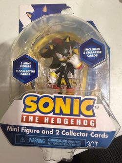 Sonic the Hedgehog Shadow Mini Figure with 2 Collector Cards