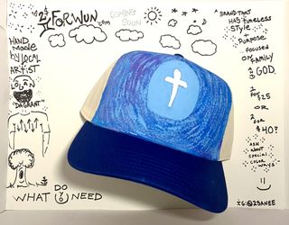 Local Artist Brand 2FORWUN Hand Painted Hats