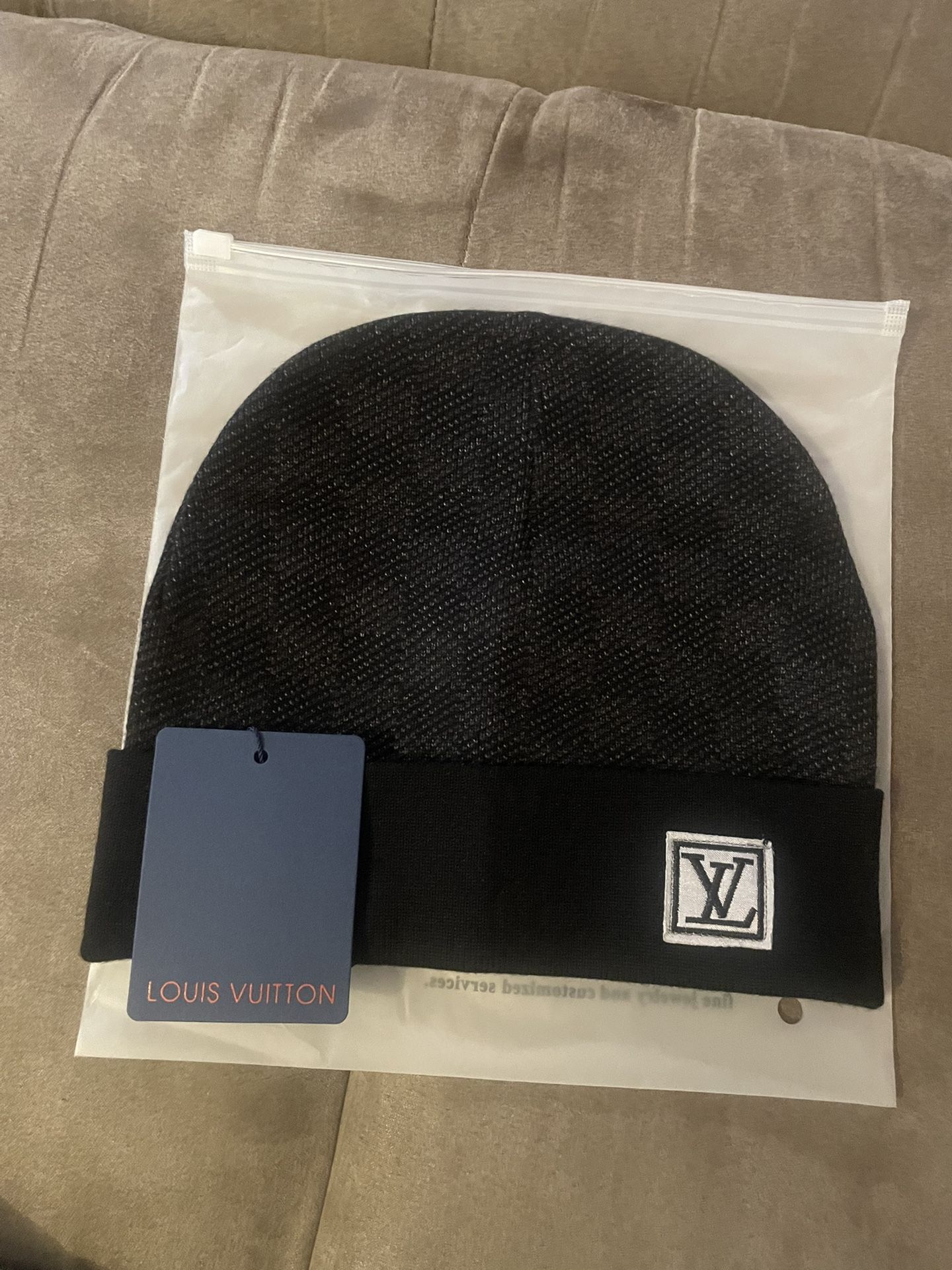 Black Louis Vuitton Beanie