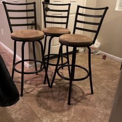 Set Of 3 Bar Stools