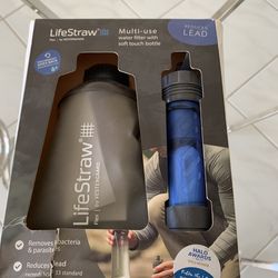 LifeStraw Flex multi-use water filter with soft touch bottle. Ideal for reducing lead and bacteria.