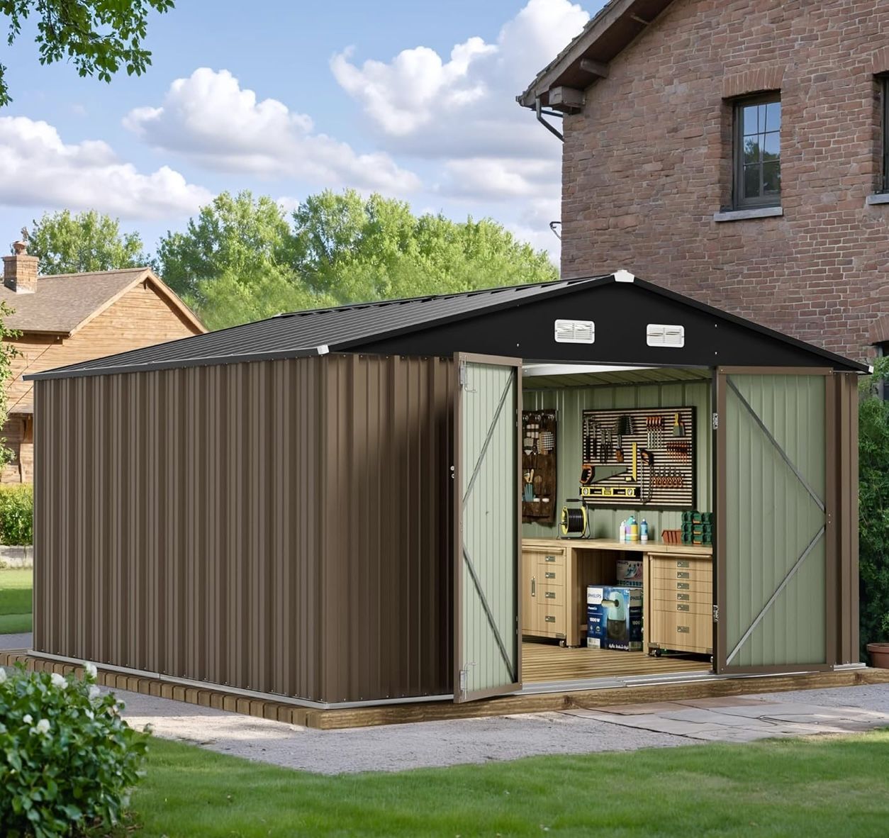 10x10 STORAGE METAL SHED