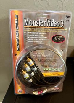 Monster Video 3 cable, 6M ultra high resolution , component video cable