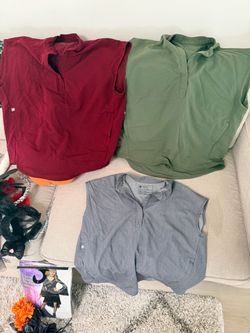 FIGS SCRUBS TOPS- green, grey, red!!! Women’s Nurse scrubs