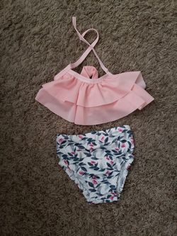 Babys girls two piece bathing suit