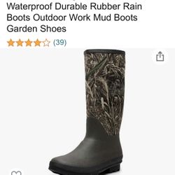 SunRain mens Rain Boots