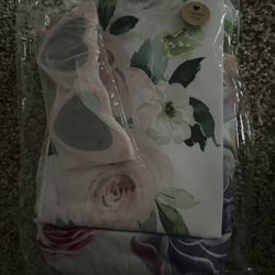 Flower Robe, Makeup Bag, Glasses 