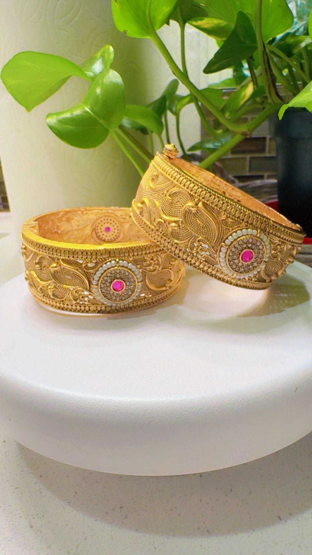gold plated bangals