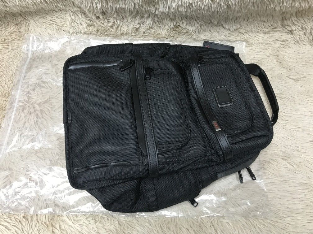 TUMI Alpha Brief Backpack in black