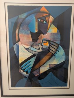 Neal Doty Morher And Child Lithograph Signed And Numbered In Pencil