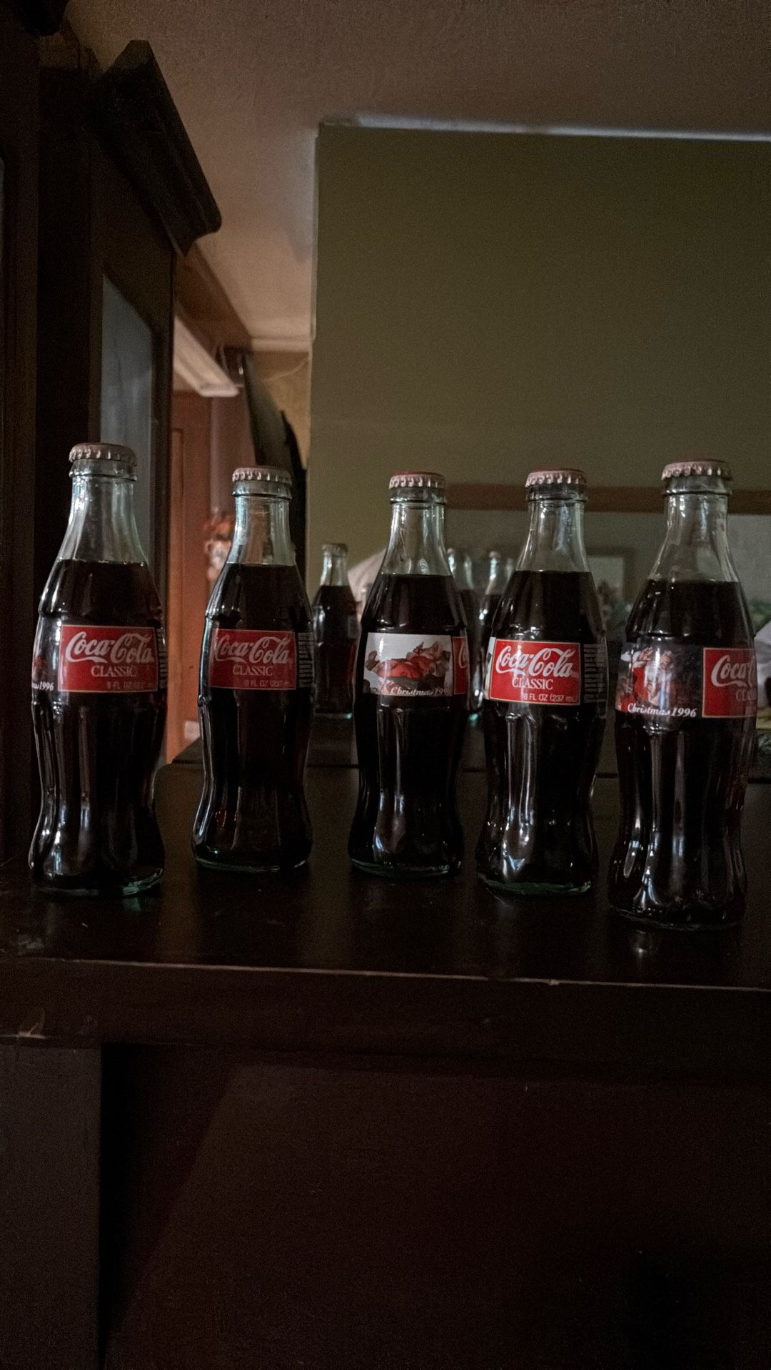 1996 Christmas Coke Bottles