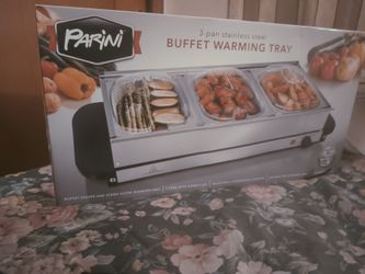 Brand New 3pan Stainless steel warming Tray