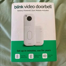 Blink Video Doorbell With Sync Module - White
