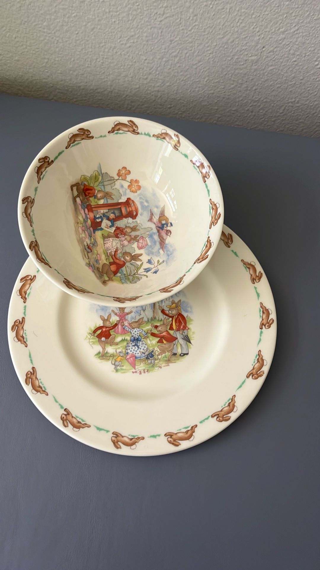 Bunnykins Child’s China Dishes