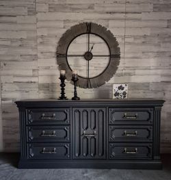 Refinished 9 drawer dresser/Tv Stand By Kroehler Furniture