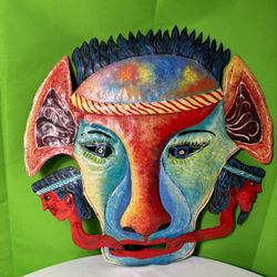 La Jeunes Painted Metal Sculpture