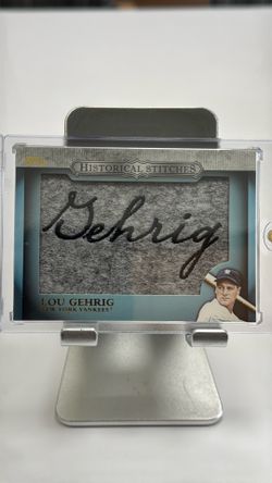 2012  Topps Lou Gehrig Stitch Auto