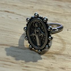 James Avery retired rosary ring, Virgin Mary
