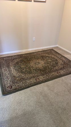 Rug - green and brown persian style