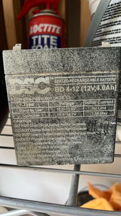 DSC BD4-12 is a 12-volt, 4.0Ah