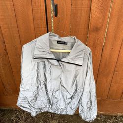 Neon Grey Glow In The Dark Windbreaker