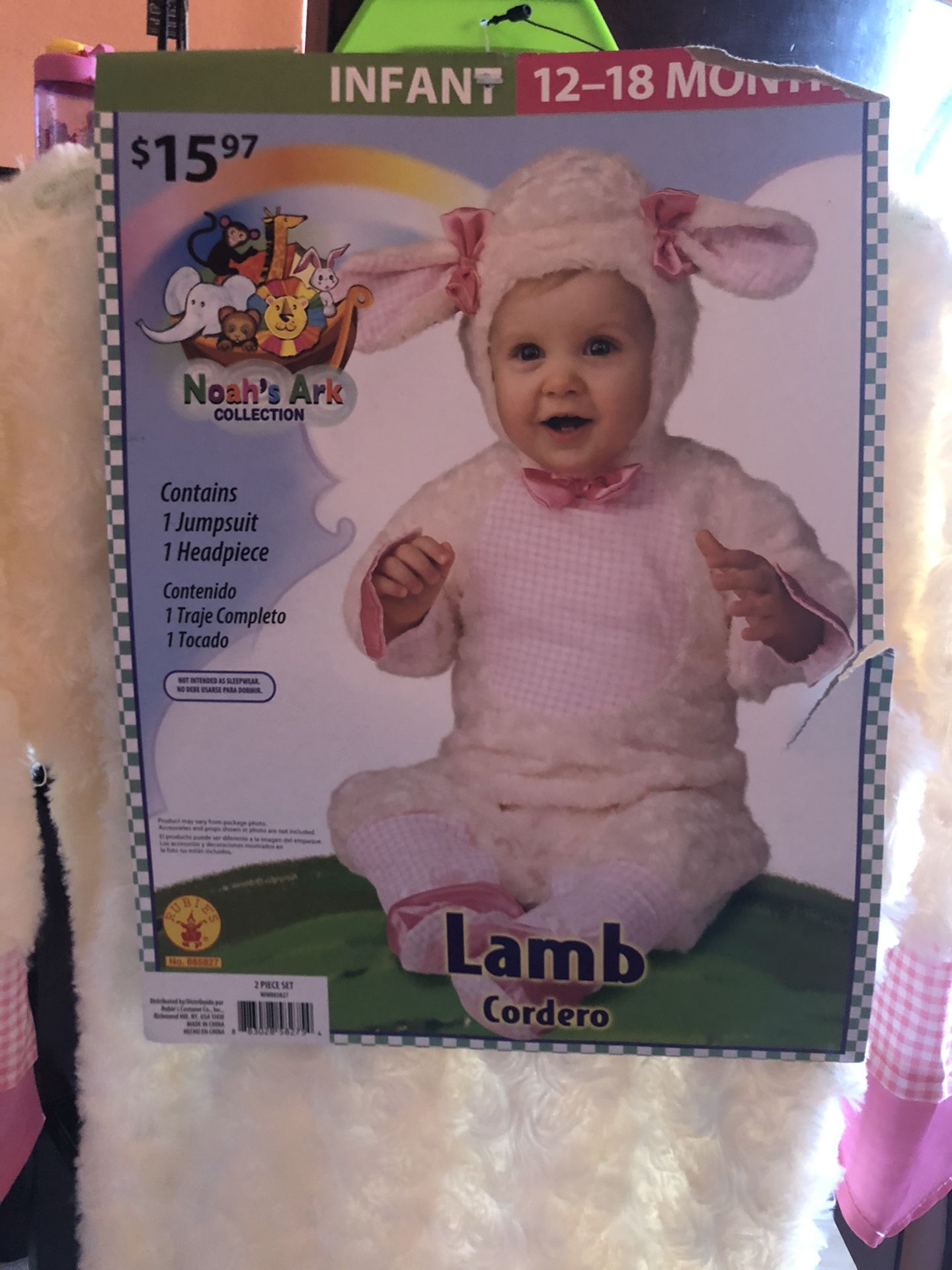 Size 12-18 months Lamb costume
