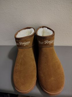 True Religion Shearling Mini Boots