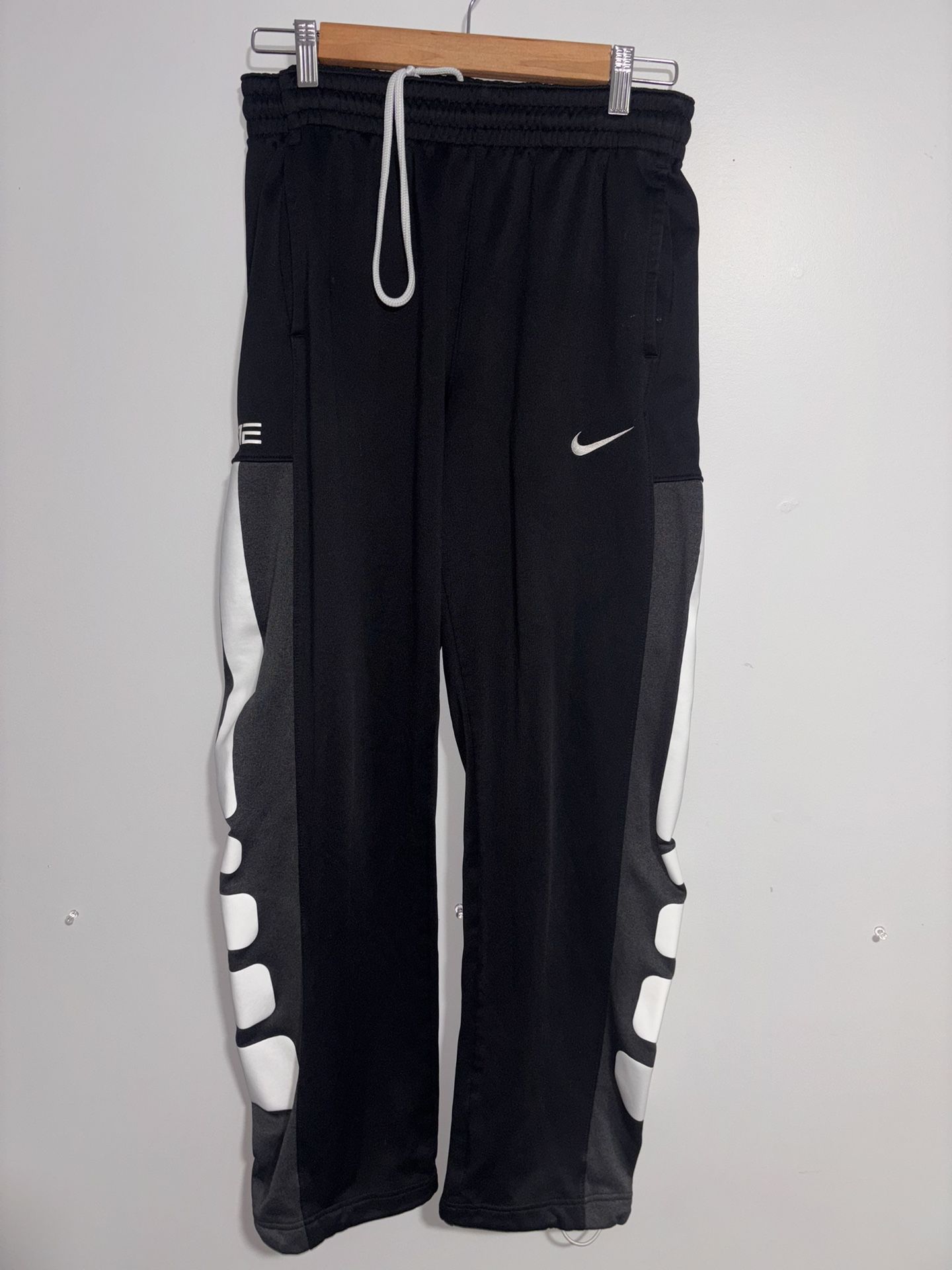 Nike Therma-FIT Elite Pants Mens Medium BLACK Basketball Fleece Lined Athletic