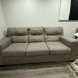 2 Tan Sofas 