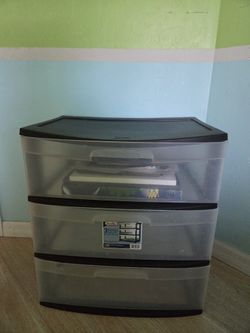 Sterilite 3-Drawer Plastic Storage Cart