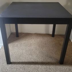Tall Wood Black Table From Ikea 43"x43"x37"