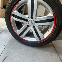 4 Mercedes rims and tires