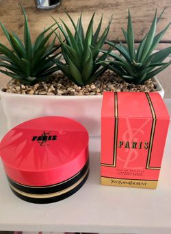 Rare Vintage Yves Saint Laurent Paris Perfumed Dusting Powder 3oz and Eau the Toilette 2.5oz