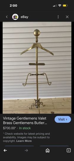 All Brass Antique Suit Hanger