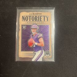 Jj Mccarthy Rookie Card