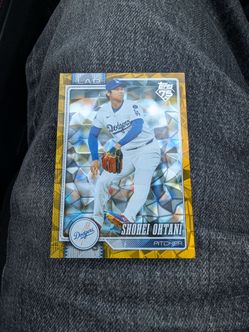 Shohei ohtani Topps series 2 gold diamante baseball card