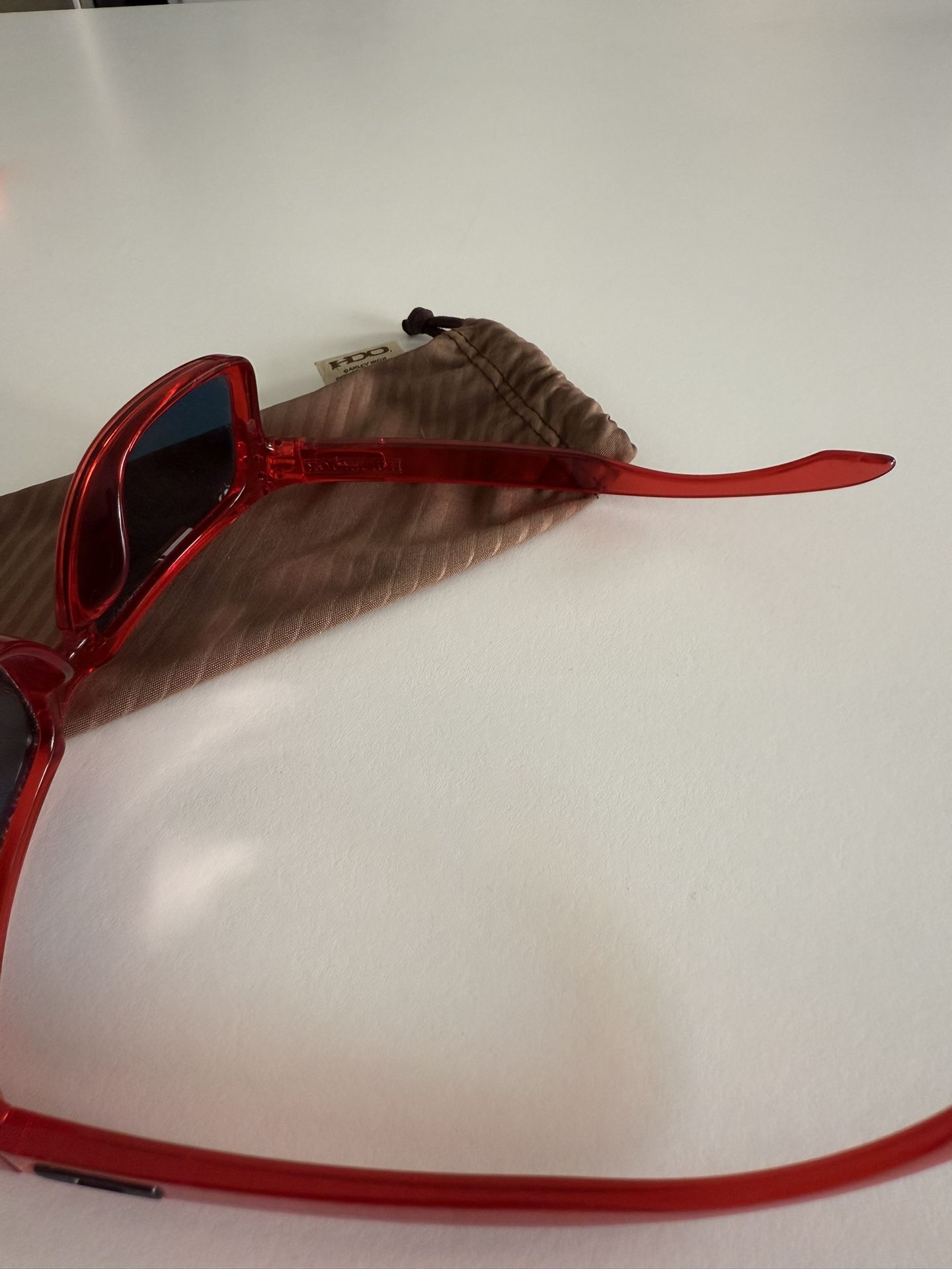 Oakley Holbrook Crystal Red Fire Iridium Excellent Sunglasses