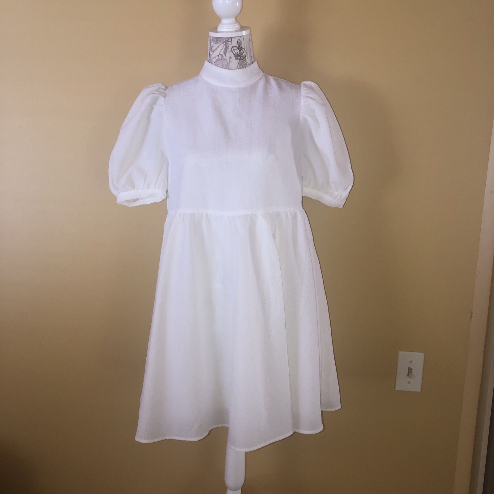 Girls White 1st Communion/Flower Girl Shein Special Occasion Dress Size S