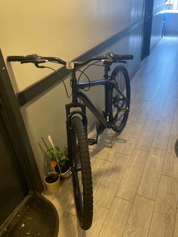 Used Black Mountain Bike with Suspension Fork