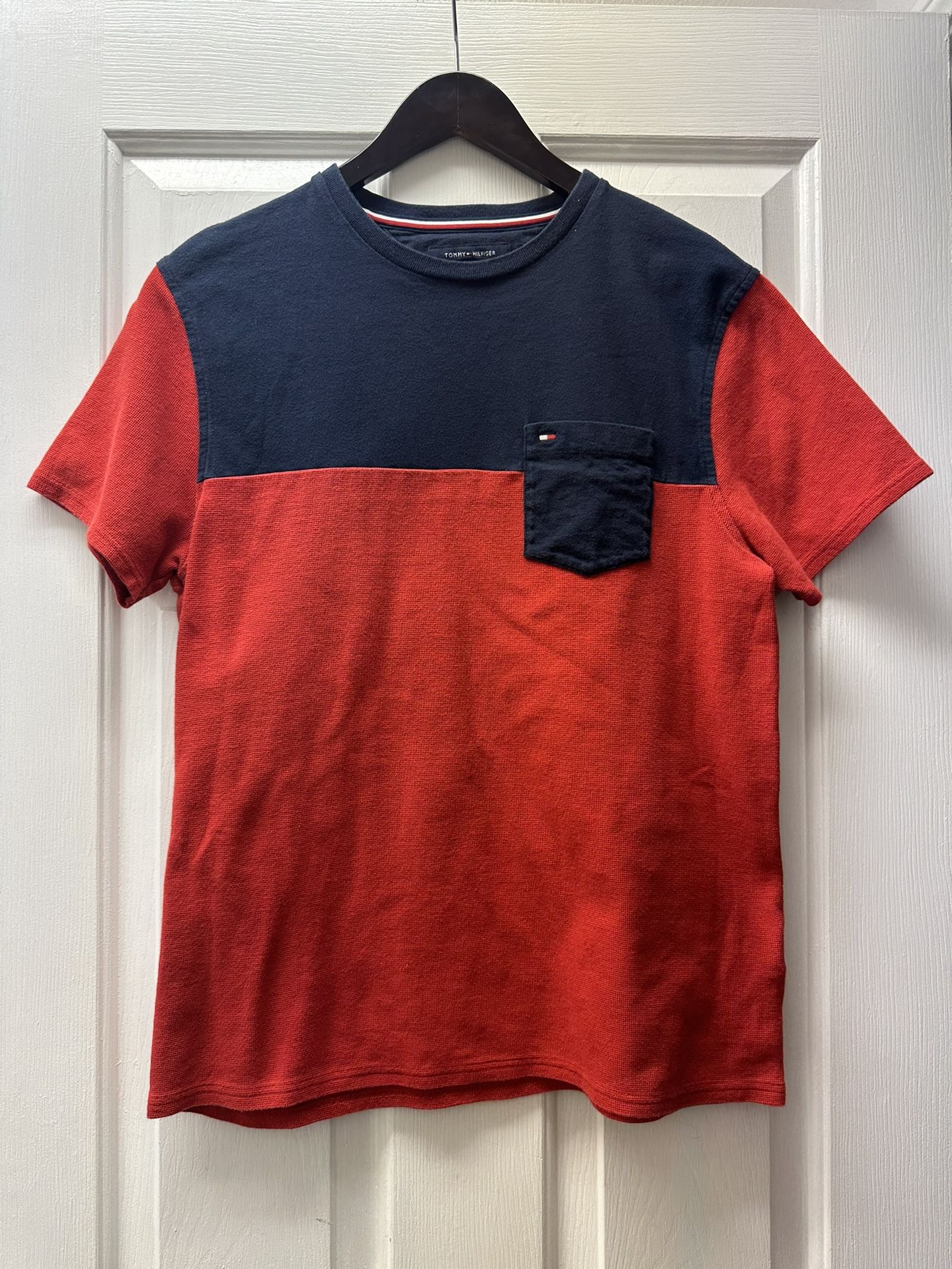Tommy Hilfiger Embroidered Red Blue Flag Logo Medium Designer