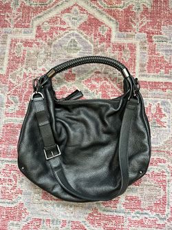 *Kenneth Cole genuine leather bag with studded handle